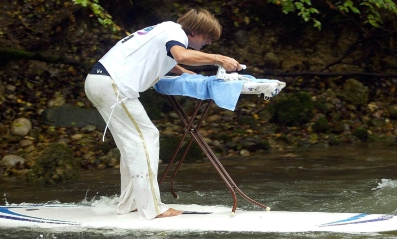 Extreme Ironing | Alamy Stock Photo