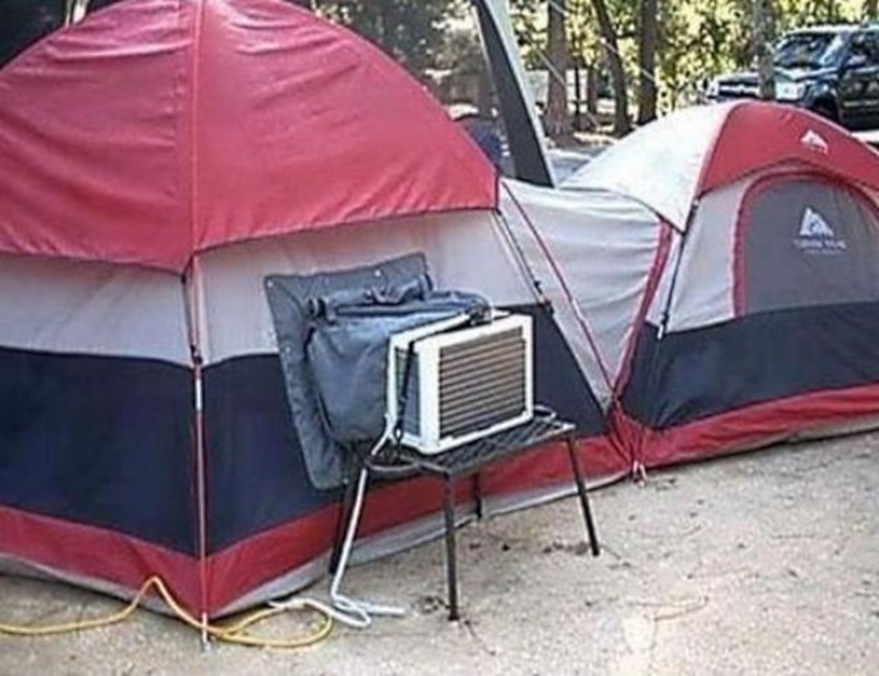 Camping de lujo | Imgur.com/Lugasamom