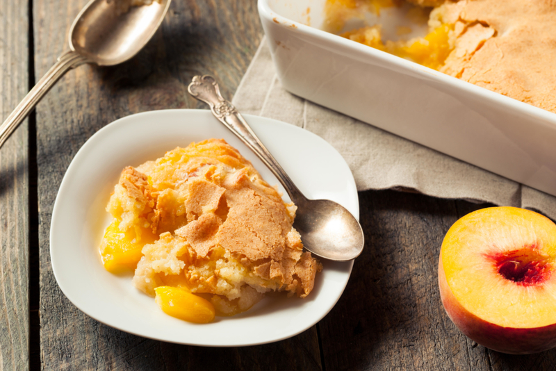 Peach Cobbler | Alamy Stock Photo by Brent Hofacker 