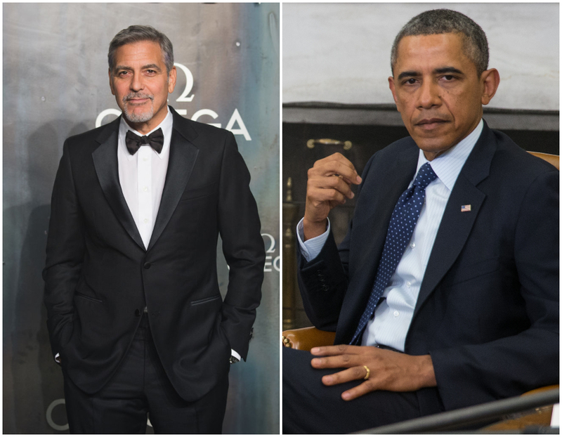 George Clooney and Barack Obama-1961 | Getty Images Photo by Jeff Spicer/Shutterstock