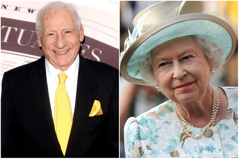 Mel Brooks and Queen Elizabeth II: 1926 | Shutterstock/Alamy Stock Photo