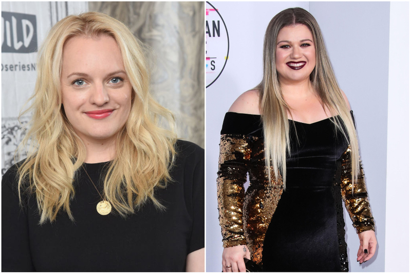 Elisabeth Moss and Kelly Clarkson- 1982 | Getty Images Photo by Gary Gershoff/Alamy Stock Photo