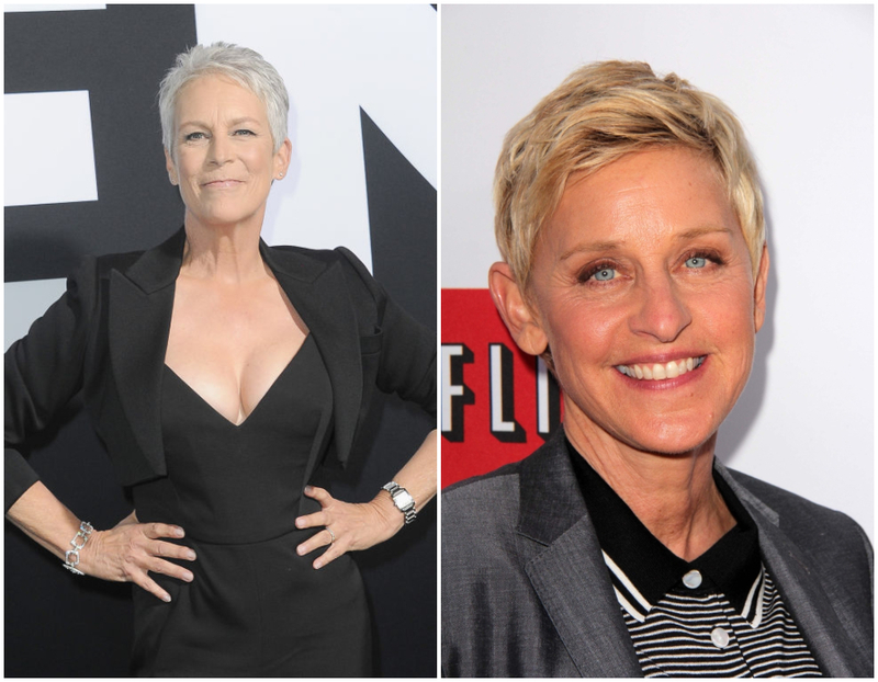 Jamie Lee Curtis and Ellen DeGeneres- 1958 | Getty Images Photo by Albert L. Ortega/Shutterstock