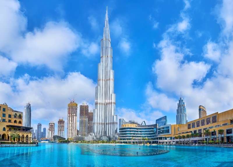 Diferencias de tiempo en el Burj Khalifa | Alamy Stock Photo