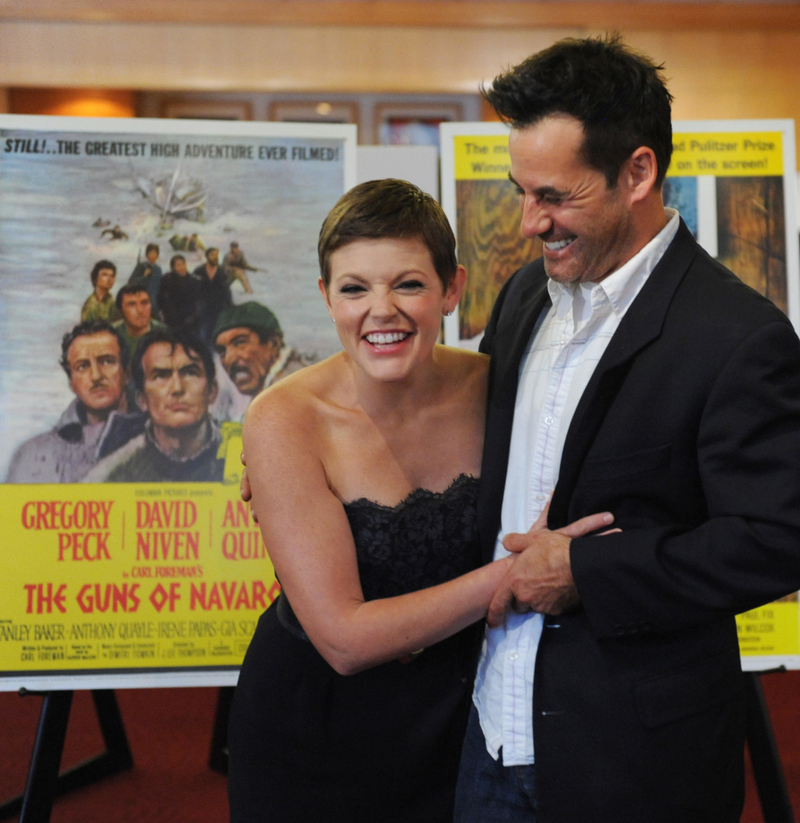 Natalie Maines and Adrian Pasdar | Alamy Stock Photo