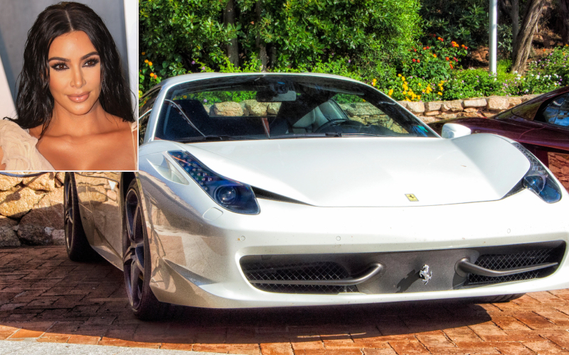 Kim Kardashian - Ferrari 458 Italia $325K | Getty Images Photo by Toni Anne Barson/WireImage & Alamy Stock Photo by Massimo Campanari