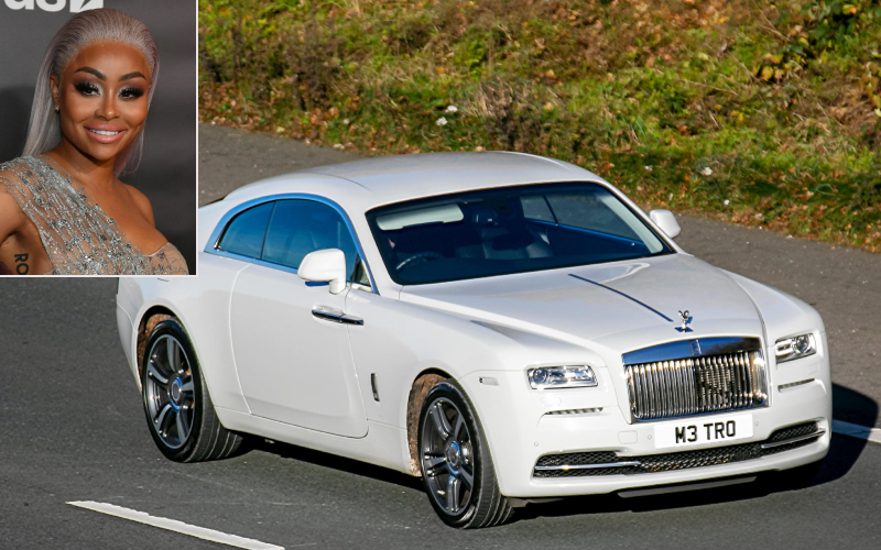 Blac Chyna - Rolls Royce Wraith $ 400K | Getty Images Photo by Paras Griffin & Alamy Stock Photo by ZarkePix