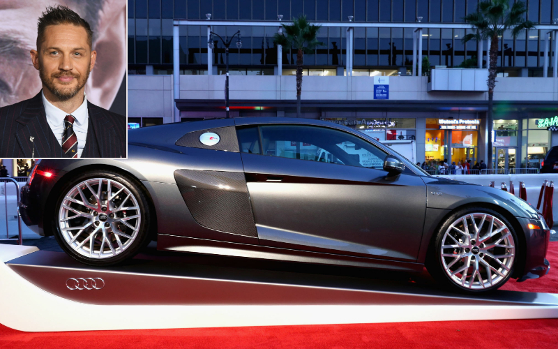 Tom Hardy - Audi R8 Spyder $ 160K | Getty Images Photo by Jon Kopaloff/FilmMagic & Joe Scarnici