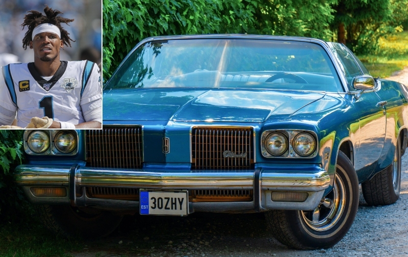 Cam Newton - Oldsmobile 442 Cutlass $ 255K | Alamy Stock Photo by Nell Redmond/UPI & Anton Garin