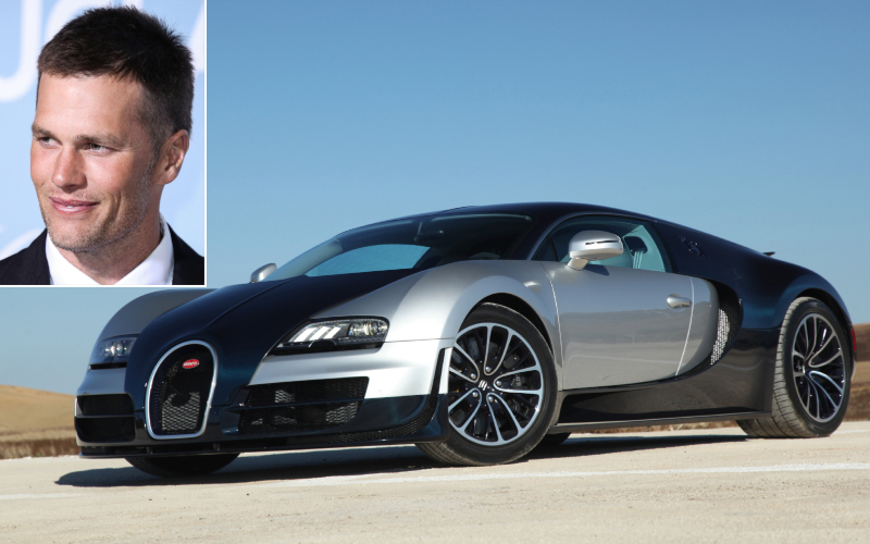 Tom Brady - Bugatti Veyron Super Sport $ 3 millones | Alamy Stock Photo by Xavier Collin/Image Press Agency & Magic Car Pics/Shutterstock Editorial