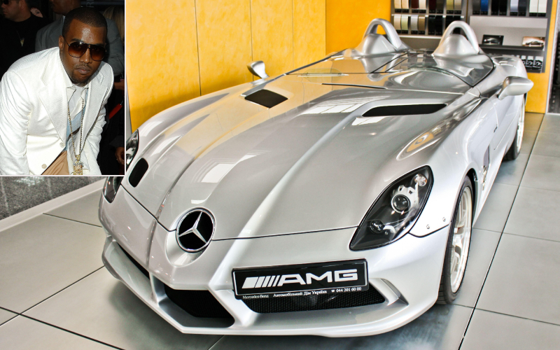 Kanye West - Mercedes SLR $ 850K | Alamy Stock Photo by SBM/PictureLux/The Hollywood Archive & Roman Stasiuk