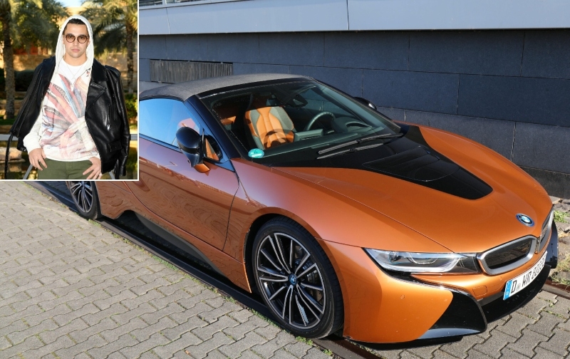 Austin Mahone - BMW i8 $ 148K | Getty Images Photo by Daniele Venturelli & Alamy Stock Photo by Marek Slusarczyk