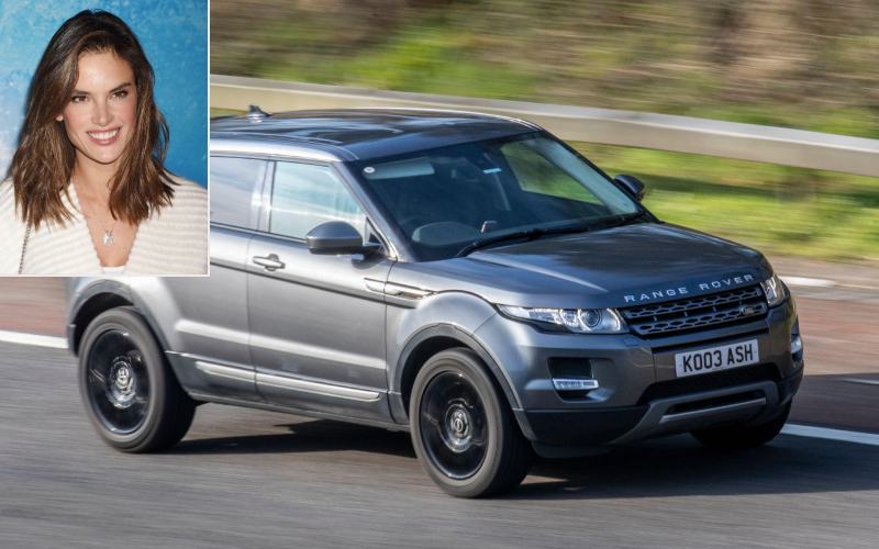 Alessandra Ambrosio - Range Rover SUV $ 100K | Alamy Stock Photo by Jeffrey Mayer/Pictorial Press Ltd & ZarkePix