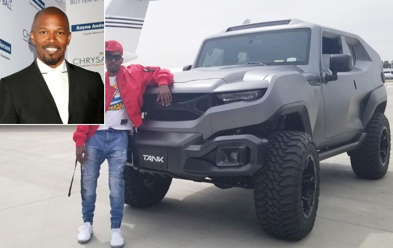 Jamie Foxx - Rezvani Tank $178K | Kathy Hutchins/Shutterstock & Instagram/@iamjamiefoxx