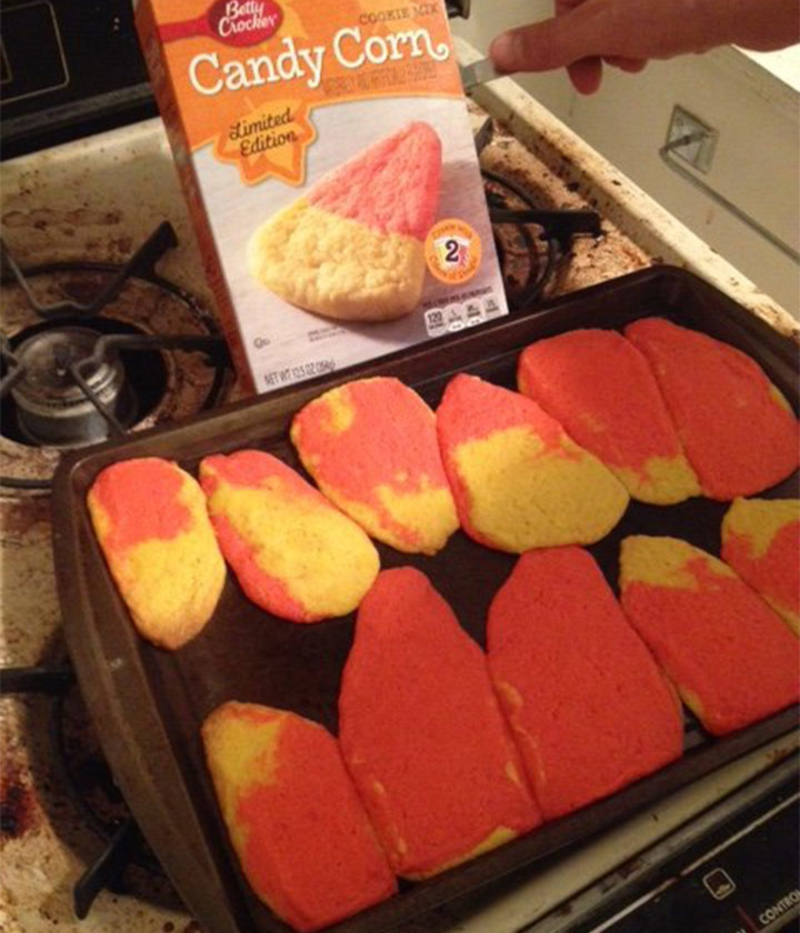 Mission: Candy Corn Cookies | Imgur.com/amemeaccount