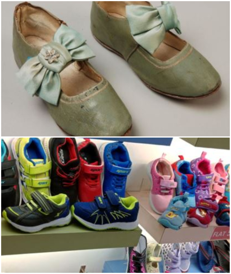 Children’s Footwear | Getty Images Photo by Sepia Times/Universal Images Group & Alamy Stock Photo by neeraj chaturvedi