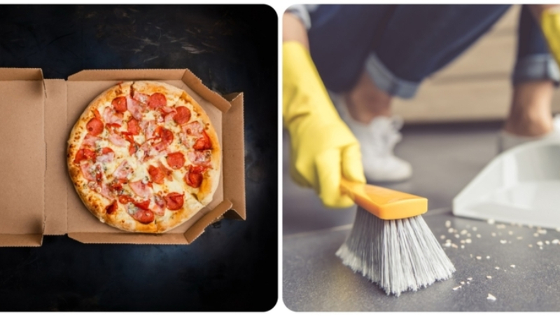 Brillante truco con una caja de pizza | Shutterstock