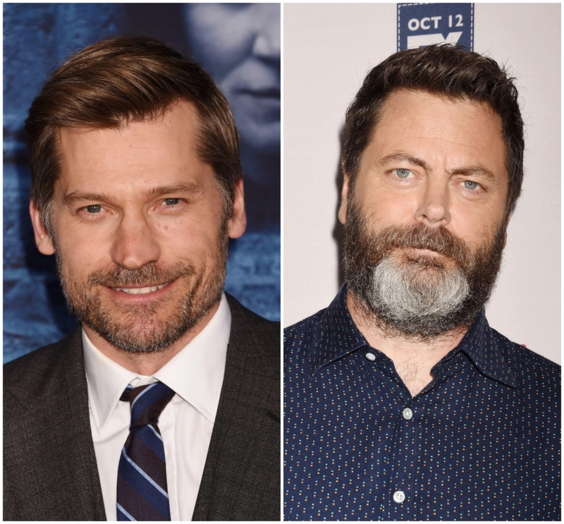 Nick Offerman y Nikolaj Coster -1970 | Alamy Stock Photo