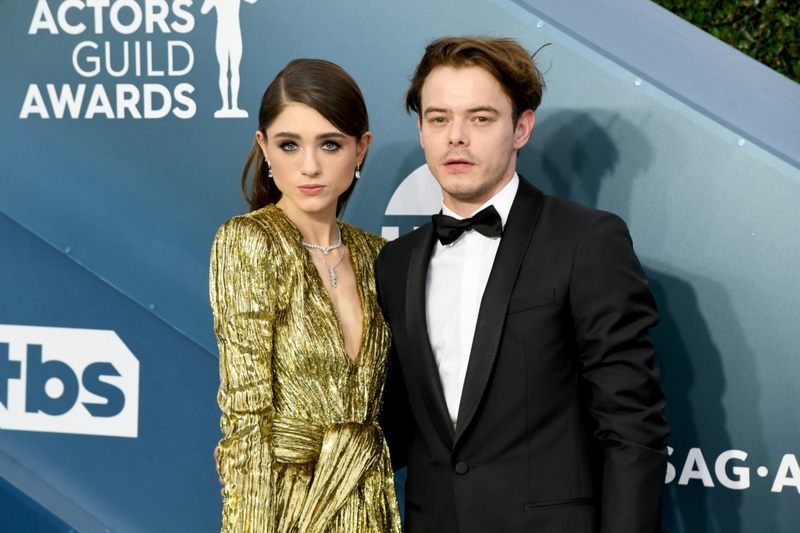 Charlie Heaton y Natalia Dyer | Getty Images/Photo by Jeff Kravitz/FilmMagic