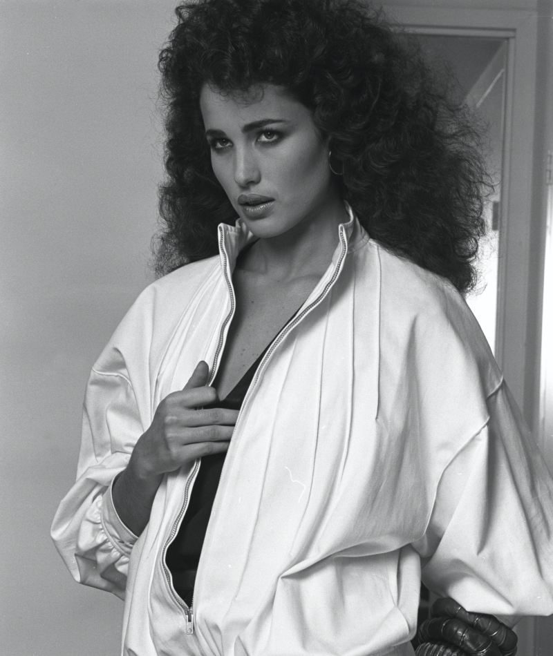 La modelo y actriz Andie MacDowell en 1984 | Getty Images Photo by Andrea Blanch