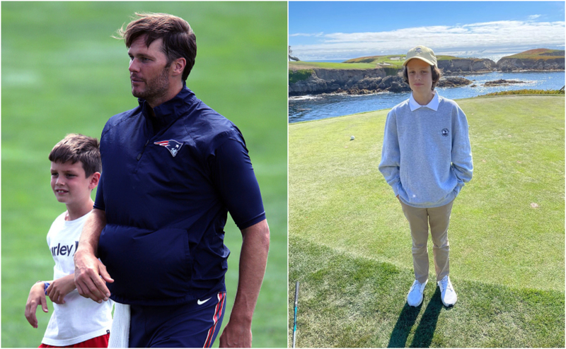 Der Sohn von Tom Brady: John Edward Thomas Moynahan | Getty Images Photo by Barry Chin/The Boston Globe & Instagram/@tombrady 