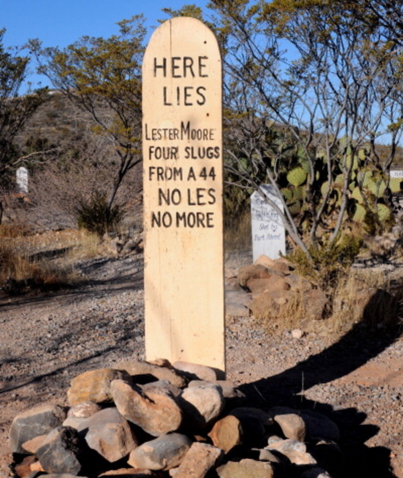 Lester Moore's Grave | Getty Images Photo by Robert Alexander