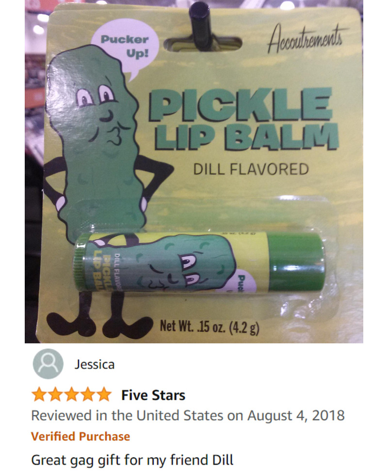 Dill Pickle Lip Balm | Imgur.com/CAMaOVV