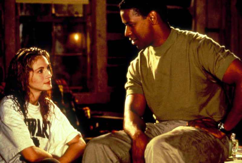 Denzel Washington no besó a Julia Roberts en 