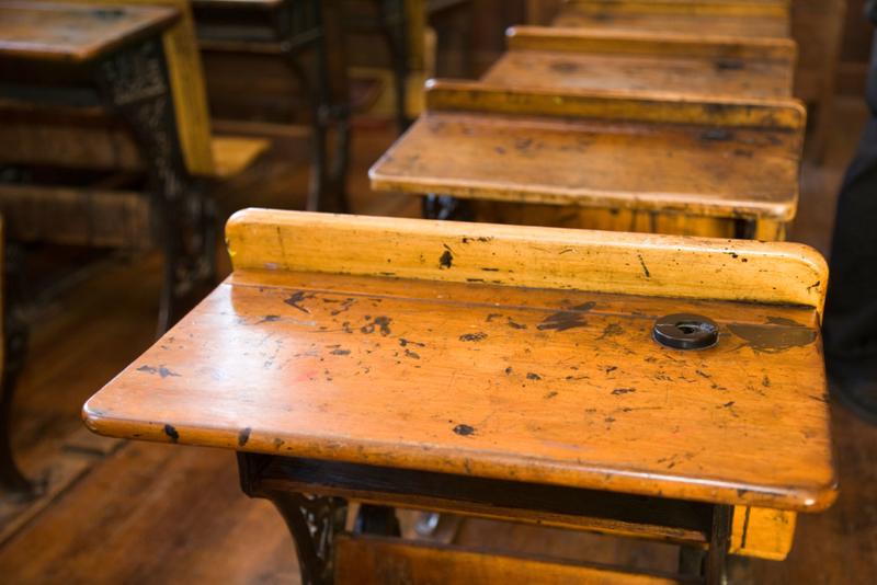 Inkwell Desks | Alamy Stock Photo