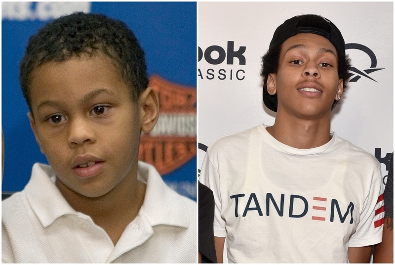 Allen Iverson's Sohn: Allen Iverson II | Alamy Stock Photo by UPI Photo/Gary C. Caskey & Getty Images Photo by Bryan Bedder