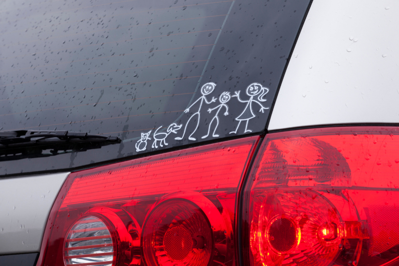 Sticker Family | Alamy Stock Photo by B Christopher