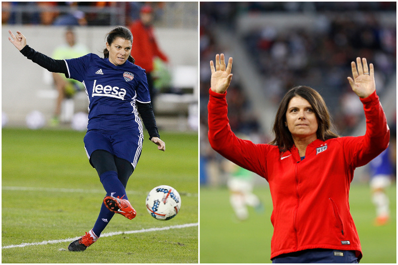 Mia Hamm | Getty Images Photo by Bob Levey/for FOX Sports & Meg Oliphant