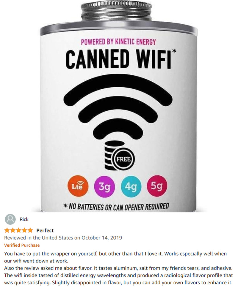 Canned WiFi Powered by Kinetic Energy | Instagram/@exotic.geek