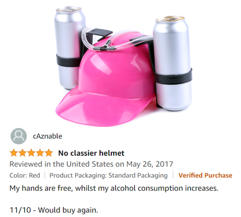 EZ Drinker Beer and Soda Guzzler Helmet | Shutterstock