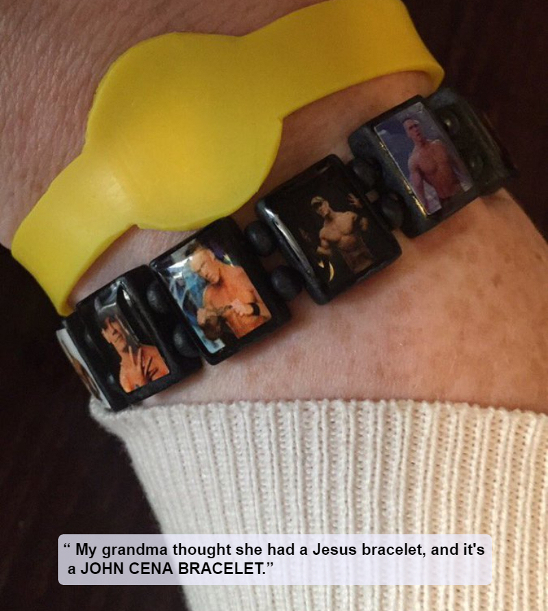 The Jesus-Cena Bracelet | Twitter/@amymcdade_x