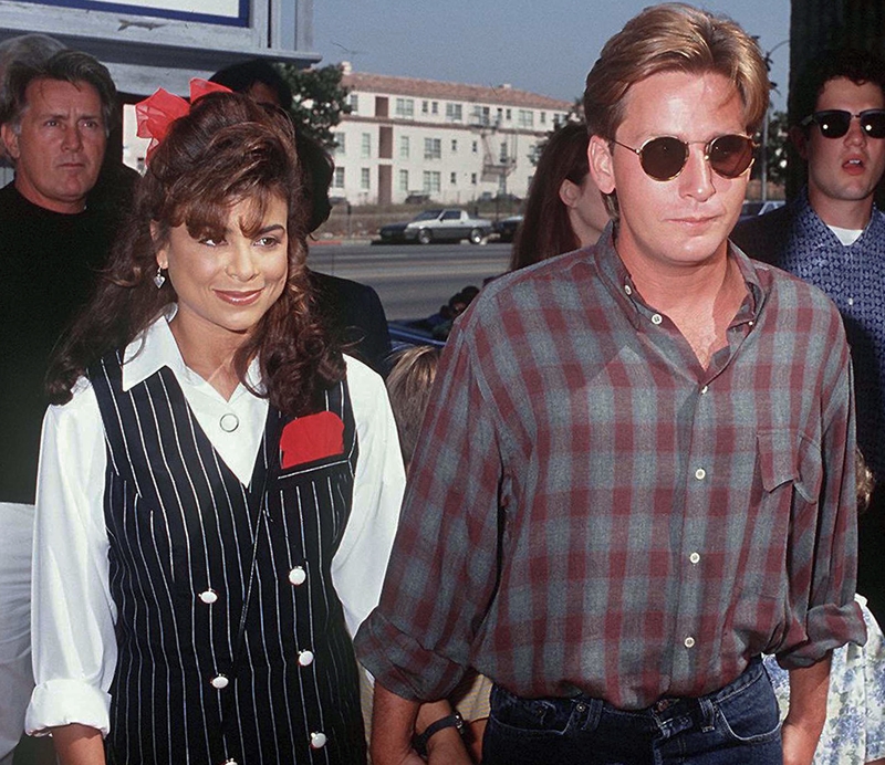 Emilio Estevez and Paula Abdul | Getty Images Photo by Kypros