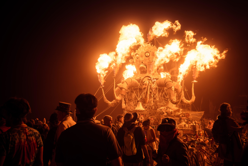 Burning Mans große Perücken | Alamy Stock Photo by lukas bischoff