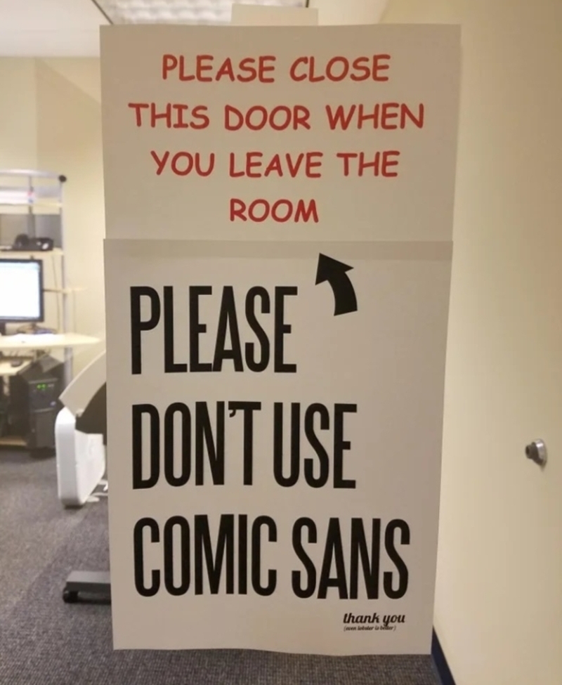 Not So Comic Sans | Reddit.com/kryper