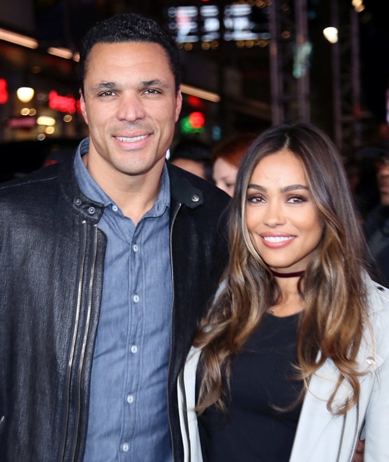 Tony Gonzalez und October Gonzalez | Getty Images Photo by David Livingston