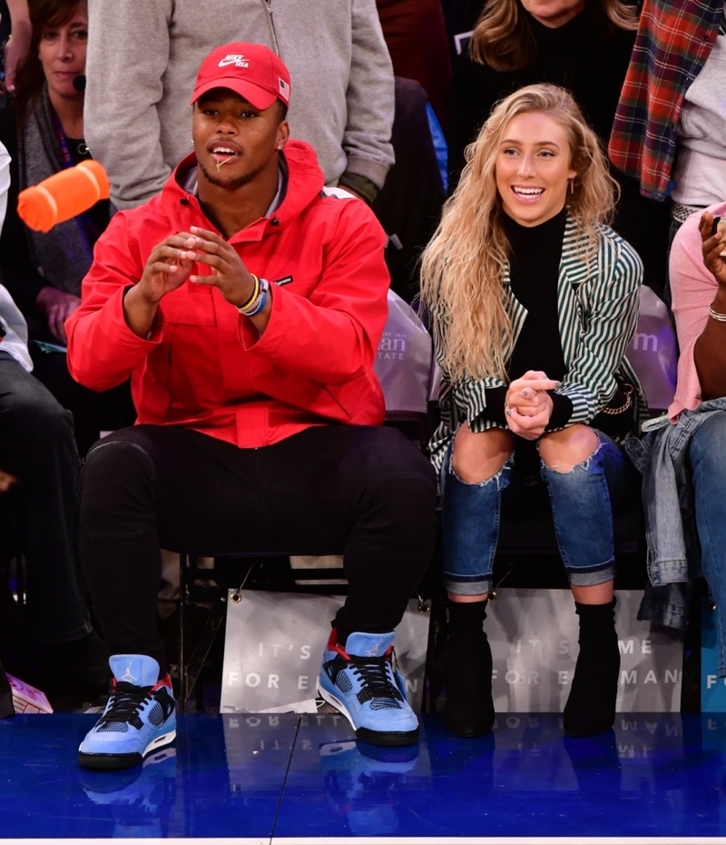 Saquon Barkley und Anna Congdon | Getty Images Photo by James Devaney