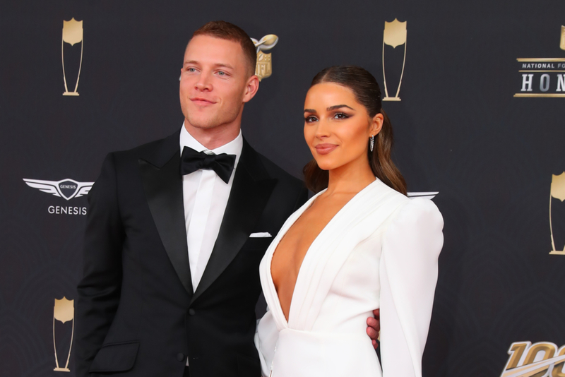 Christian McCaffrey und Olivia Culpo | Getty Images Photo by Rich Graessle/PPI/Icon Sportswire 