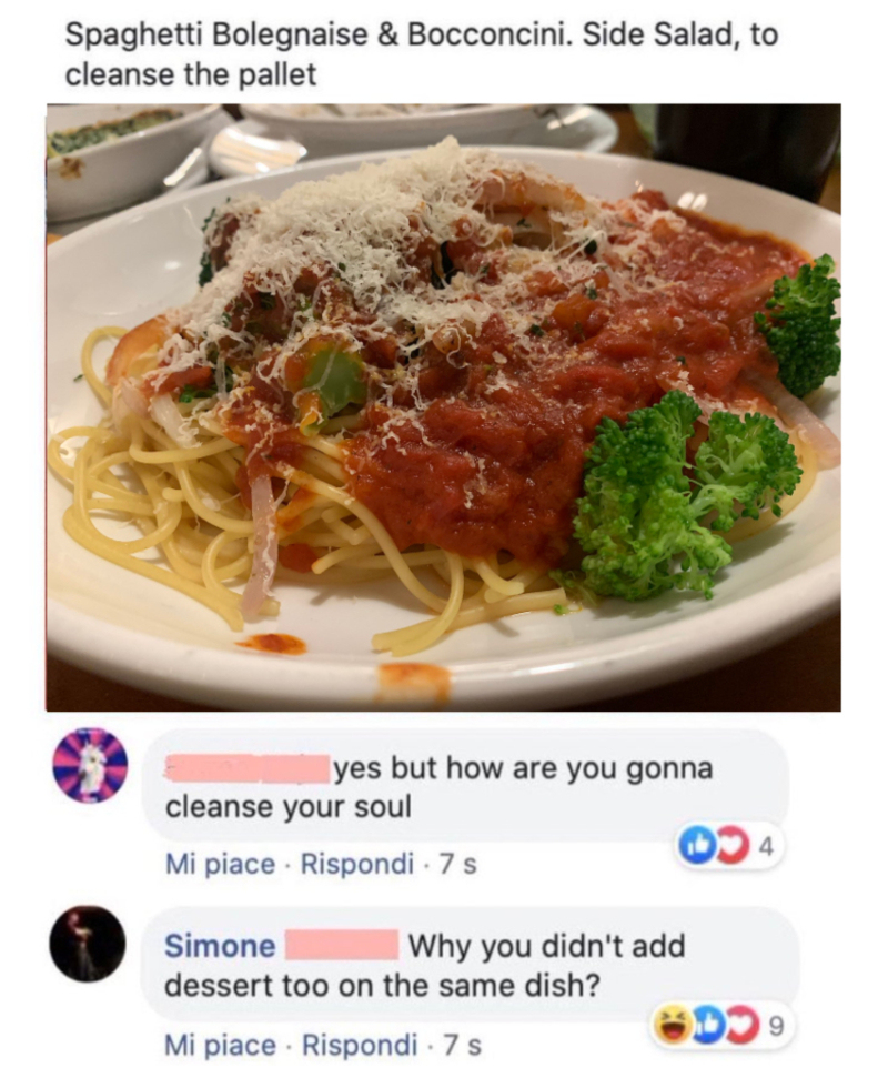 The Perfect Meal | Twitter/@HitaxiIntwala & @ItalianComments