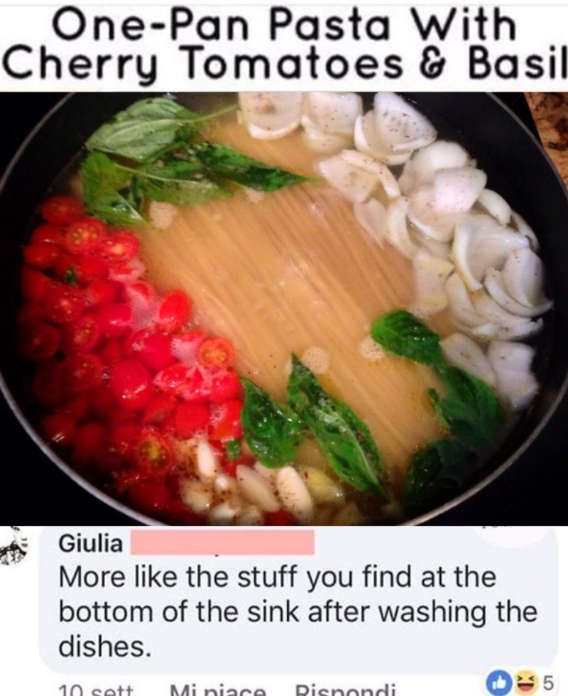 One-Pot Pasta | Twitter/@ThisIsNotNorml1 & @ItalianComments