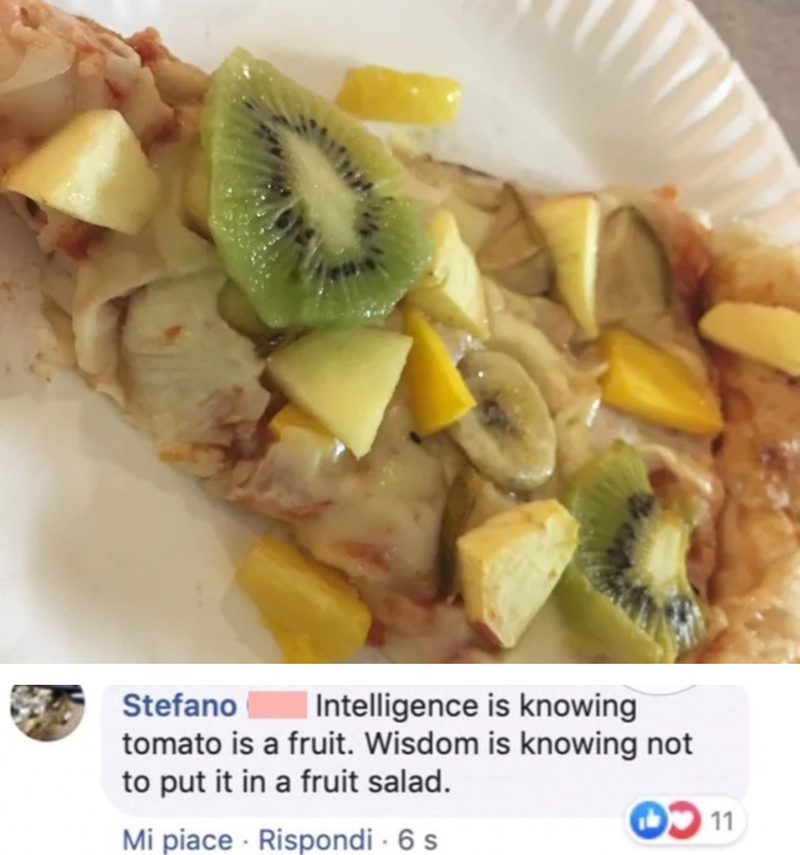 Fruits on Pizza | Reddit.com/Jewishluigi & Twitter/@ItalianComments