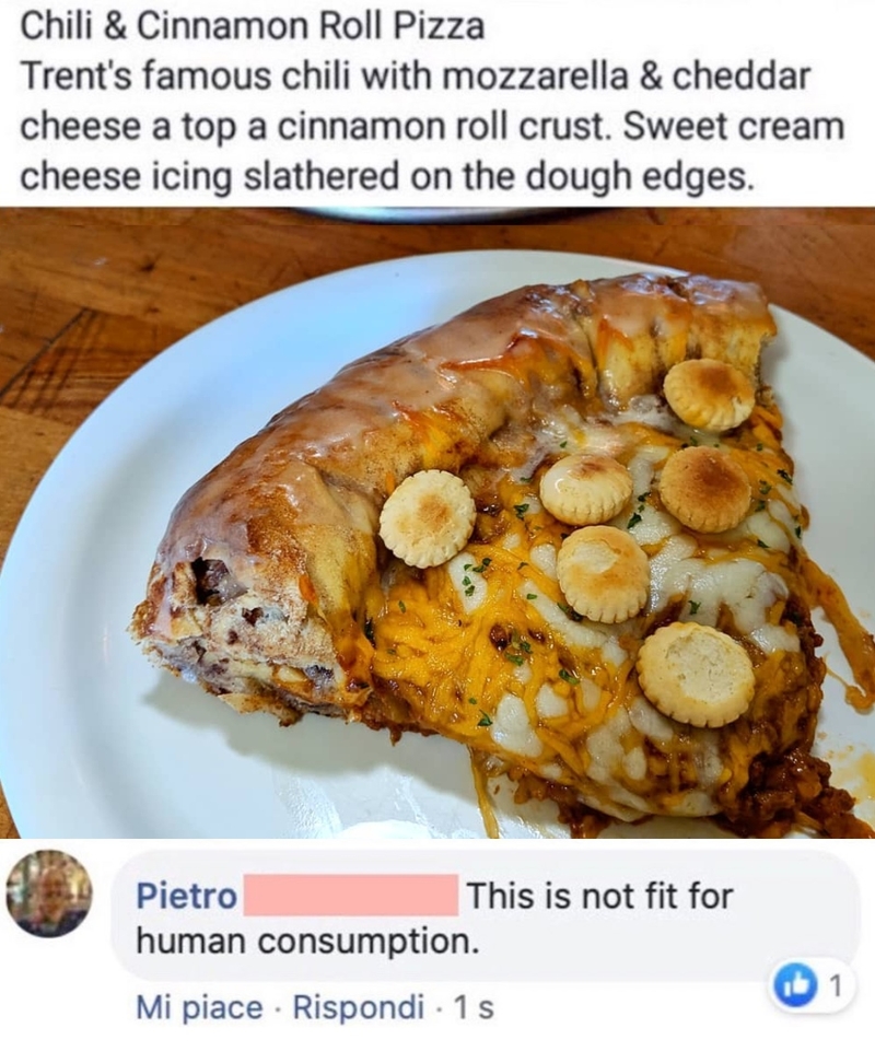 Chili and Cinnamon Roll Pizza | Instagram/@greathouse_of_pizza & Twitter/@ItalianComments