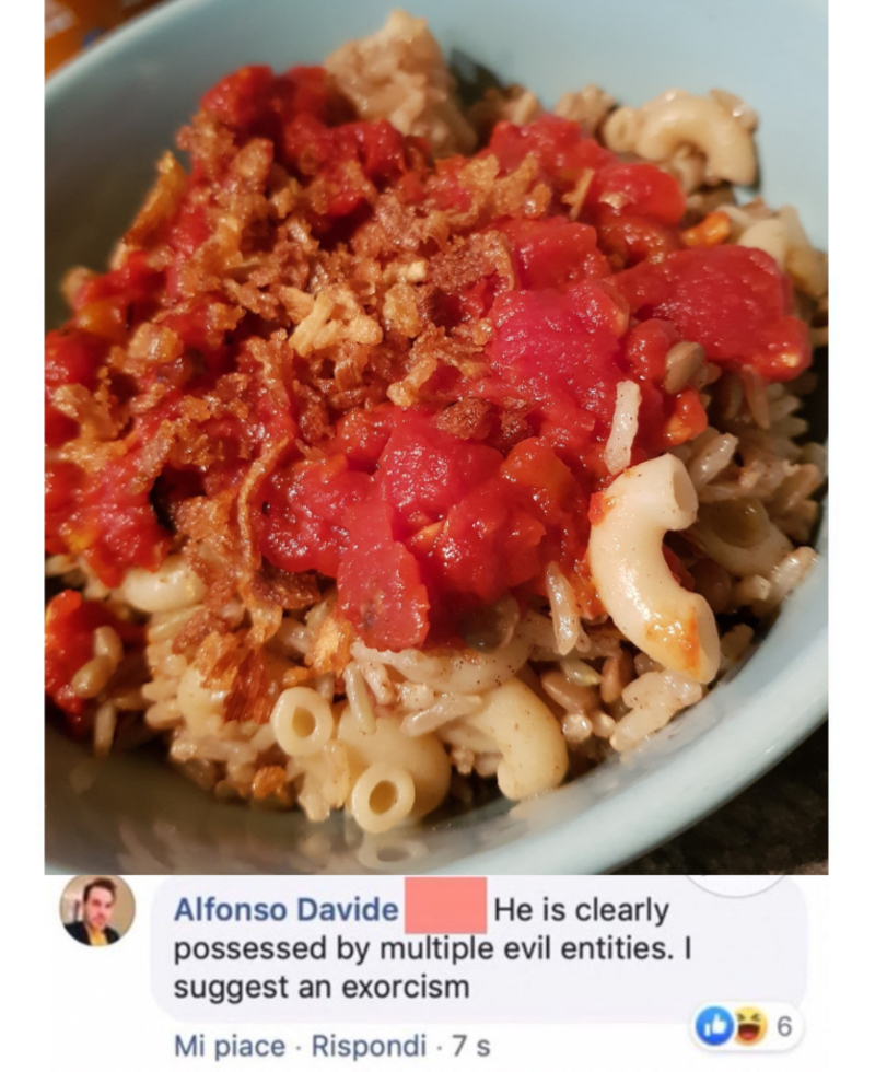 Abomination Of Carbs | Twitter/@Shonette & @ItalianComments