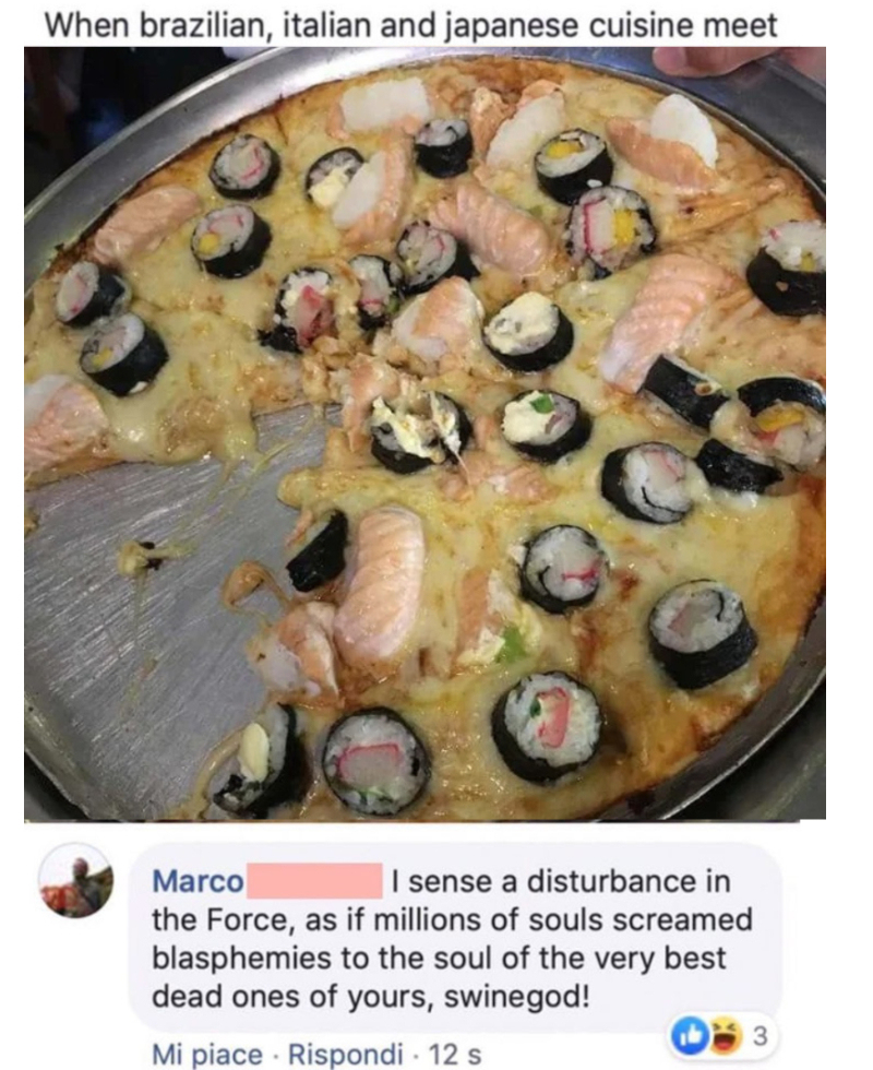 Mixing Cuisines From Different Cultures into One dish | Reddit.com/Sojinismygod & Twitter/@ItalianComments