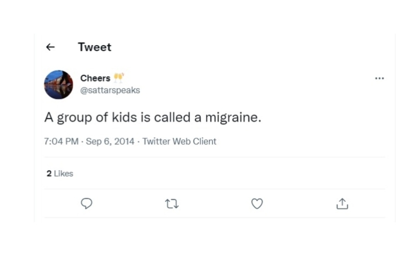 A Migraine | Twitter/@sattarspeaks