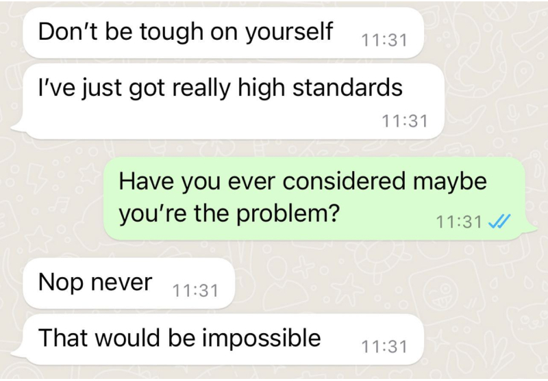 A Profesional Ignorant | Instagram/@textsfromyourex