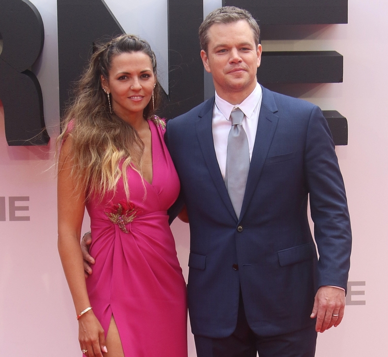 Matt und Luciana Damon – zusammen seit 2005 | Alamy Stock Photo by Stills Press